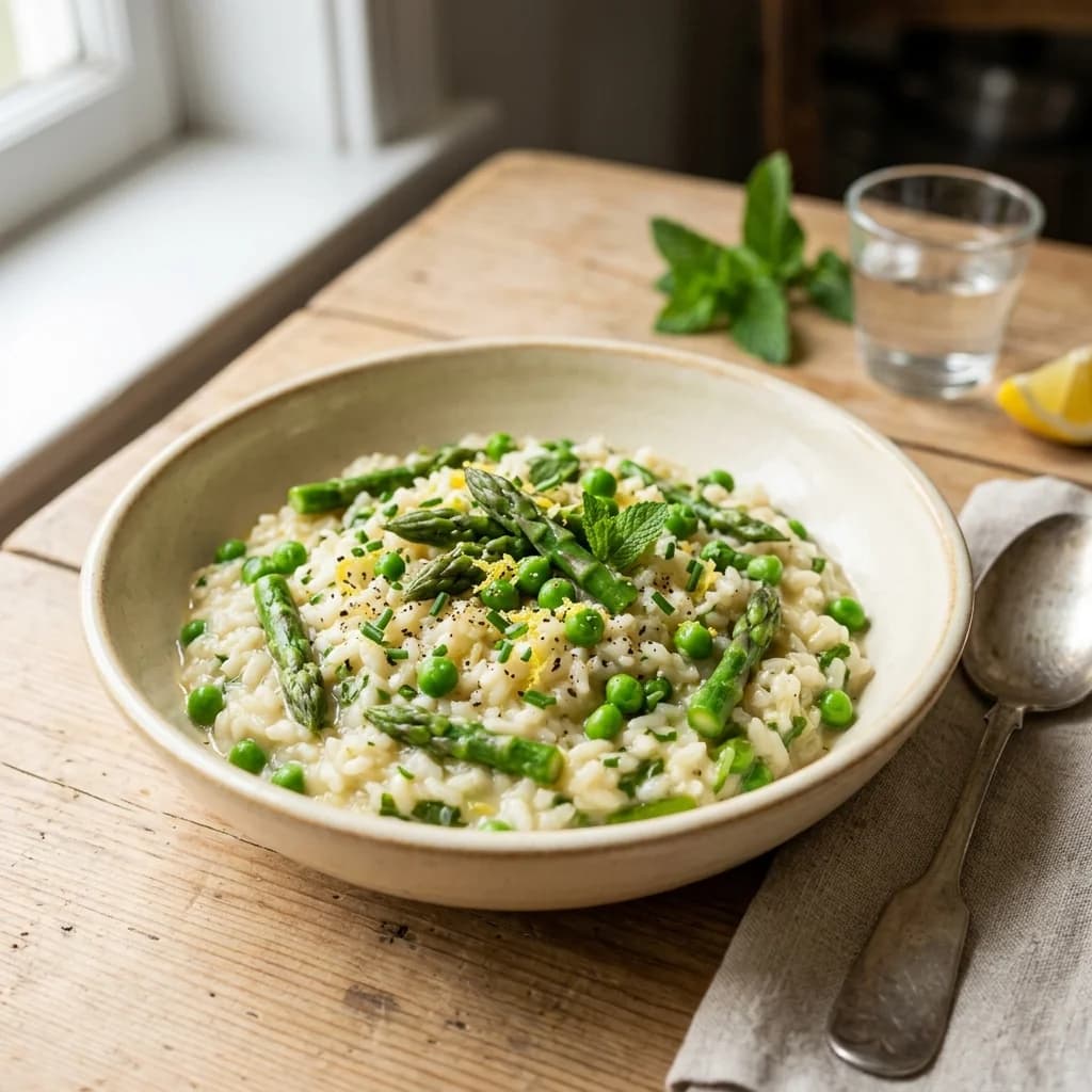 Asparagus Pea Lemon Risotto