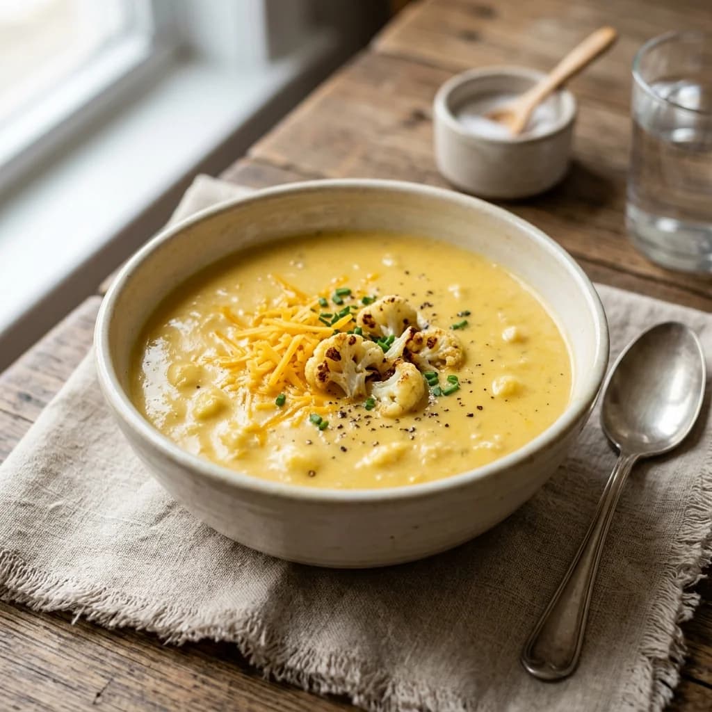 Cauliflower Cheddar Soup