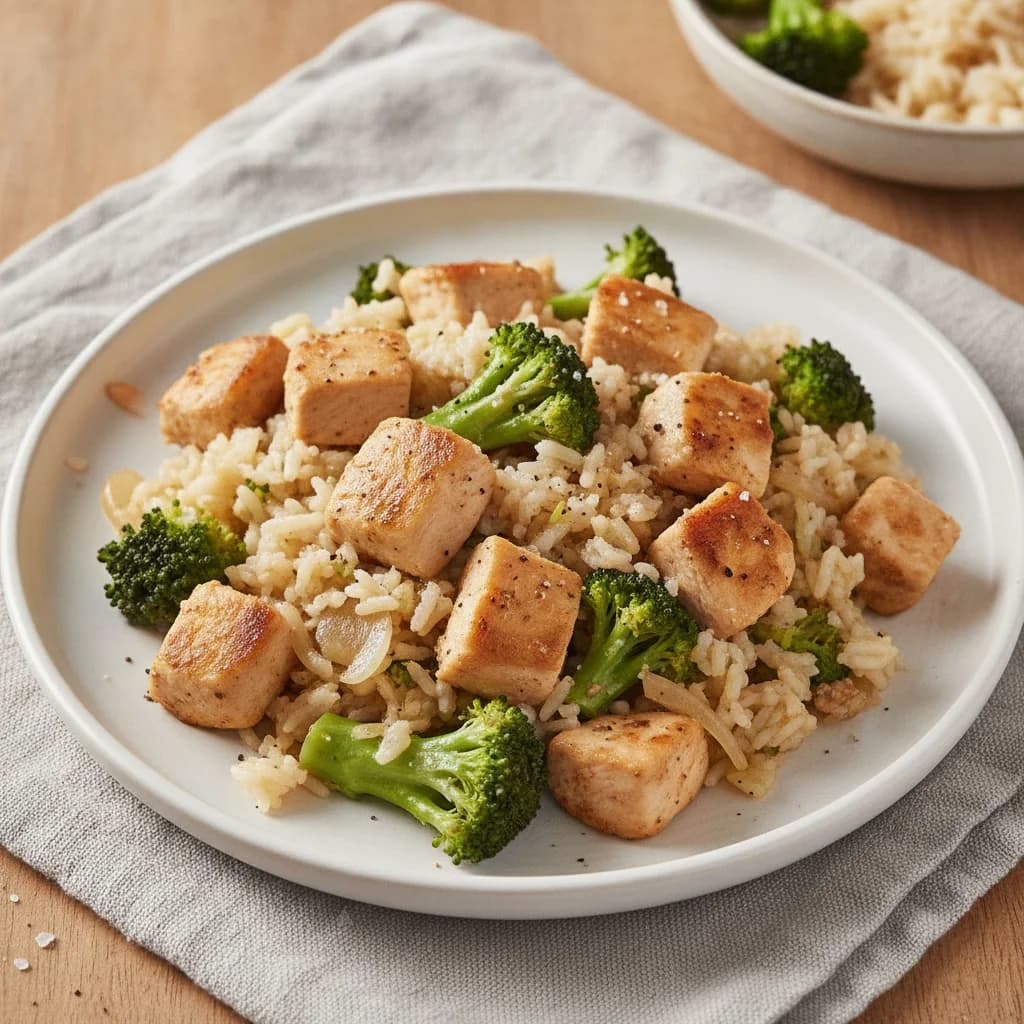 Chicken Broccoli Rice Skillet