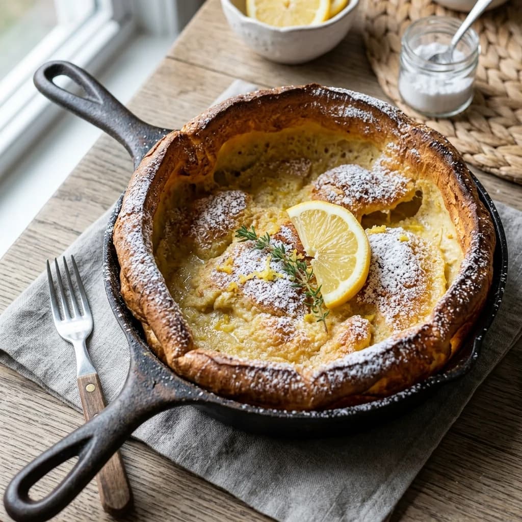 Lemon Dutch Baby Pancake