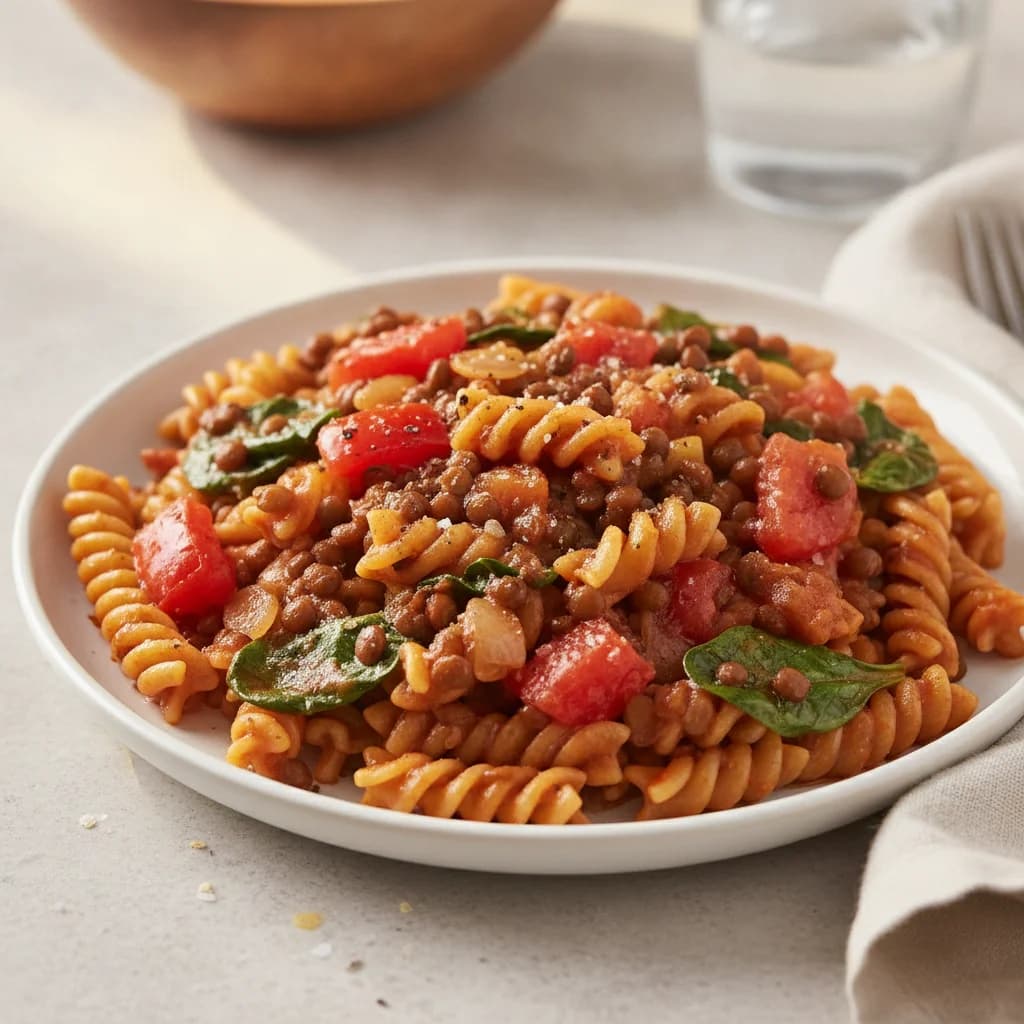 Lentil and Vegetable Pasta