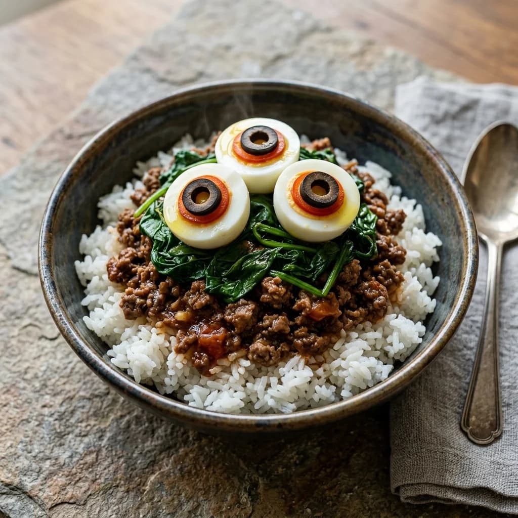 Monster Eyeball Rice Bowl