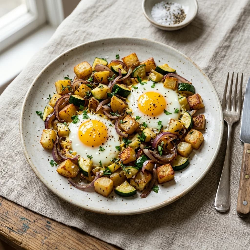 Potato Zucchini Egg Skillet