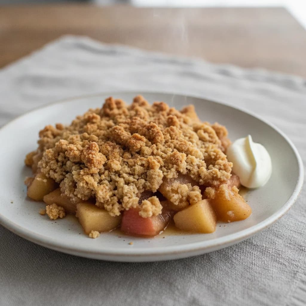 Simple Apple Oat Crumble