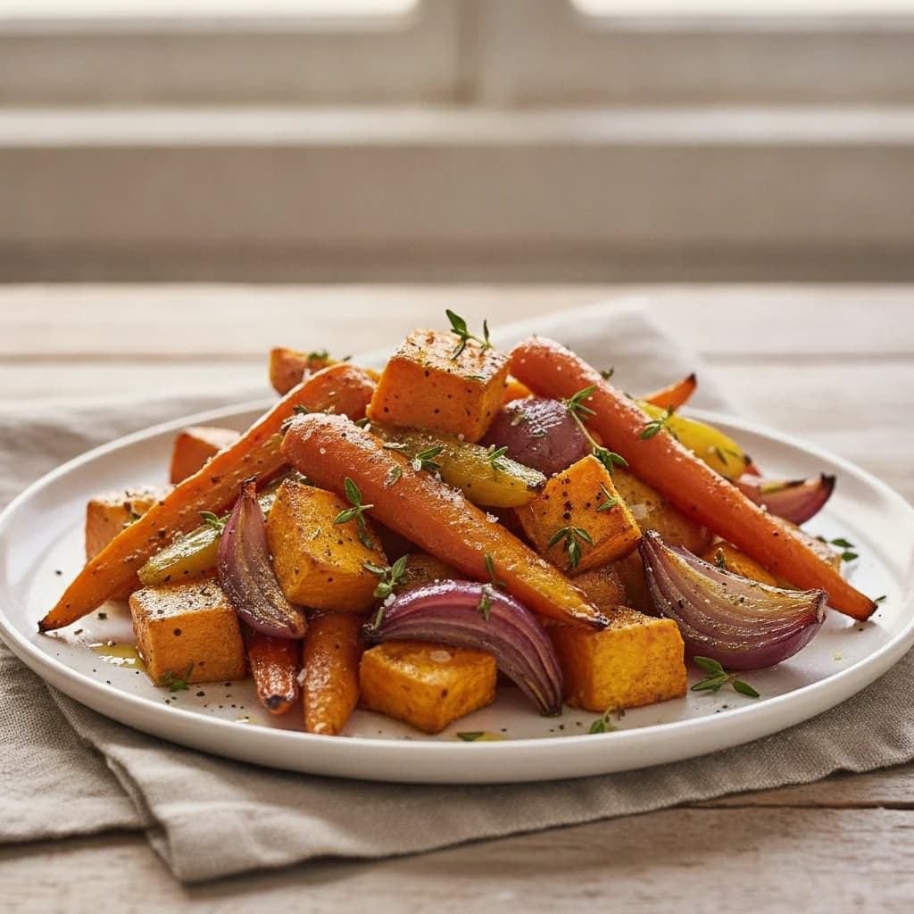 Simple Roasted Root Vegetables